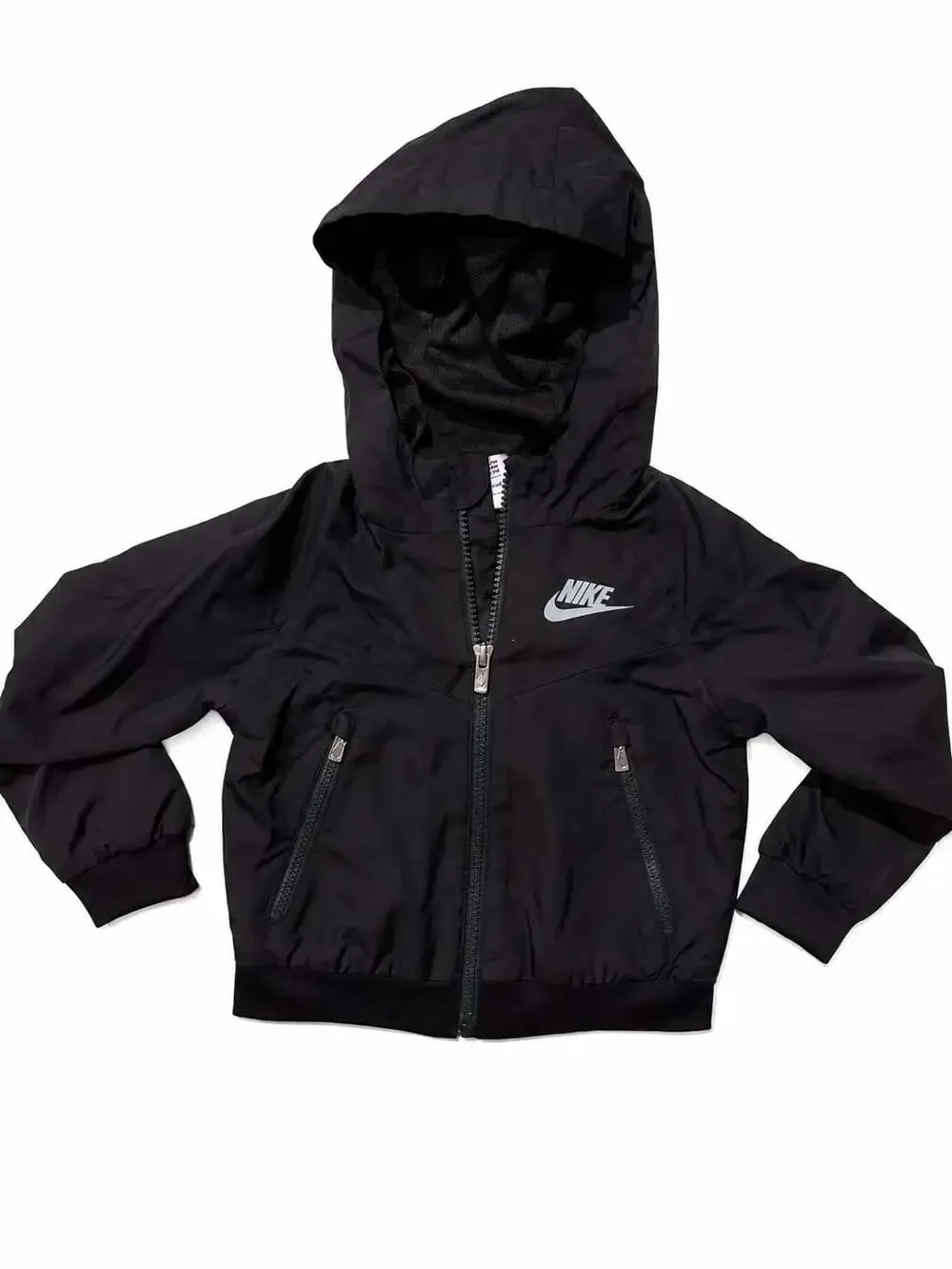 Nike Black Hooded Windbreaker Jacket Toddler Size 2T